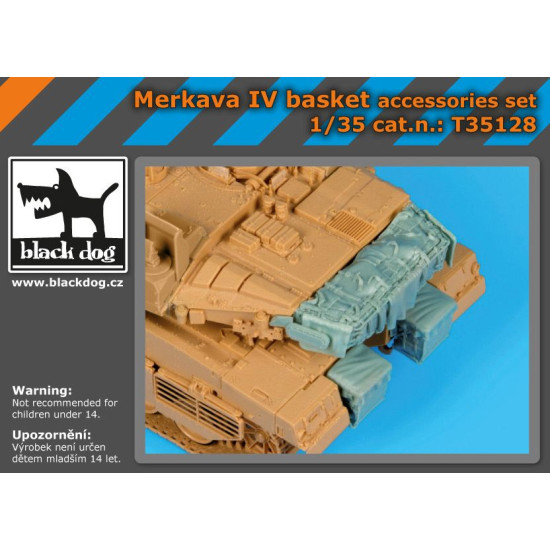 Black Dog T35128 1/35 Merkava IV basket accessories set for Hobby Boss