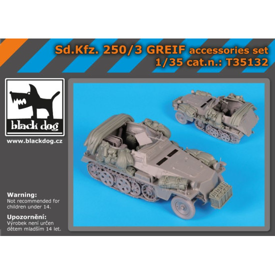 Black Dog T35132 1/35 Sd.Kfz 250/3 Greif for Dragon