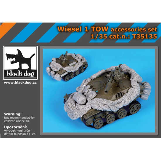 Black Dog T35135 1/35 Wiesel 1 Tow accessories set for AfV