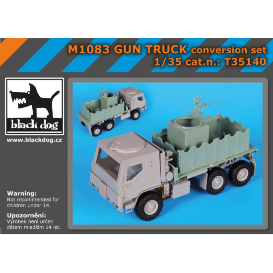 Black Dog T35140 1/35 M1083 GUN TRUCK conversion set for Trumpeter