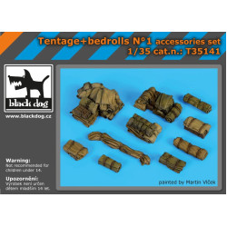 Black Dog T35141 1/35 Tentage+bedrols N