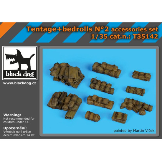 Black Dog T35142 1/35 Tentage+bedrols N