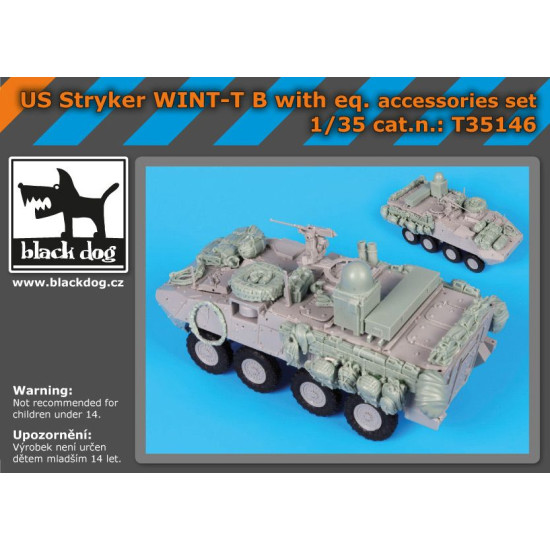 Black Dog T35146 1/35 US Stryker WINT-T B with equip.accessories set for Trumpeter