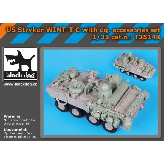 Black Dog T35148 1/35 US Stryker WINT-T C with equip.accessories set for Trumpeter