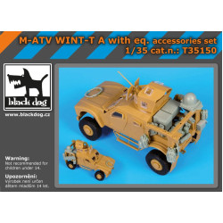 Black Dog T35150 1/35 M-ATV WINT-T A with equip.accessories set for Panda