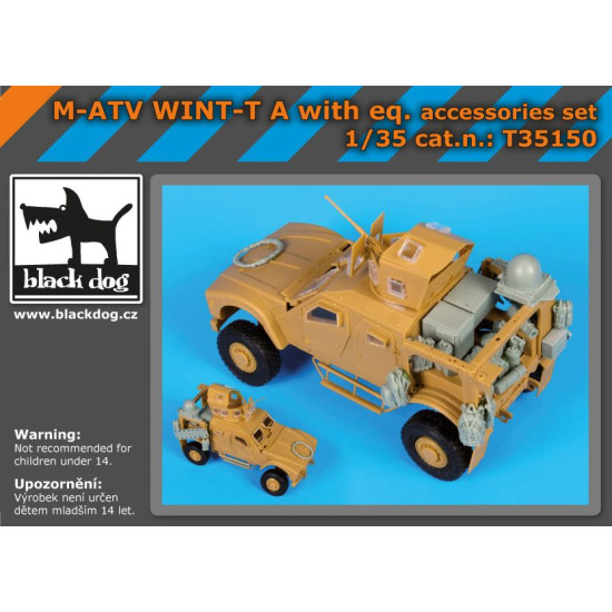 Black Dog T35150 1/35 M-ATV WINT-T A with equip.accessories set for Panda