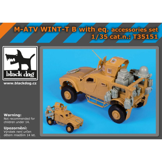 Black Dog T35151 1/35 M-ATV WINT-T B with equip.accessories set for Panda