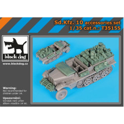 Black Dog T35155 1/35 Sd.Kfz 10 accessories set for Dragon