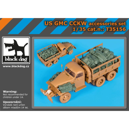 Black Dog T35156 1/35 US GMC CCKW accessories set for Hobby Boss