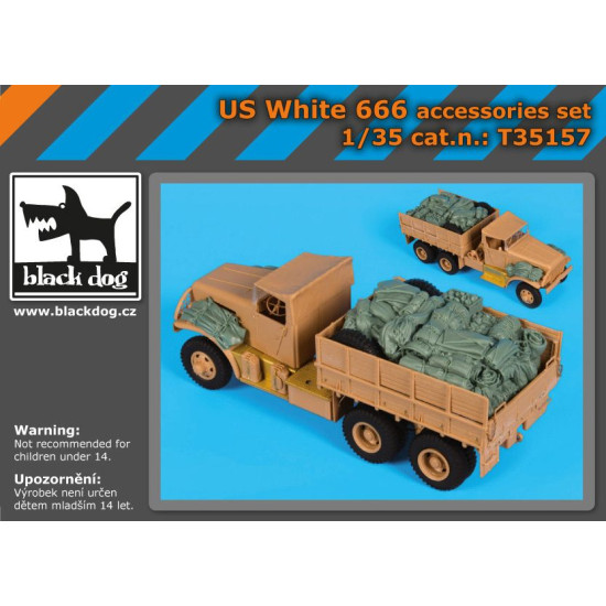 Black Dog T35157 1/35 US White 666 accessories set for Hobby Boss