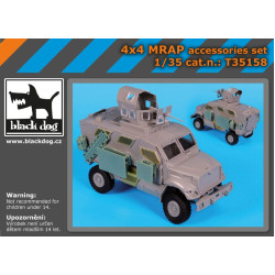 Black Dog T35158 1/35 4X4 MRAP accessories set for Kinetic