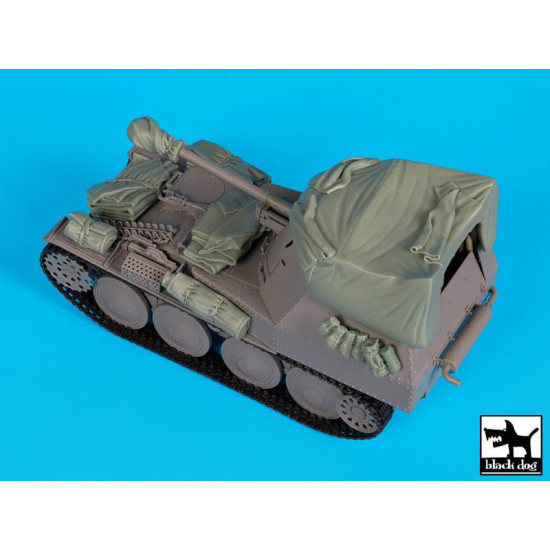 Black Dog T35160 1/35 Marder III with canvas accessories set for Dragon