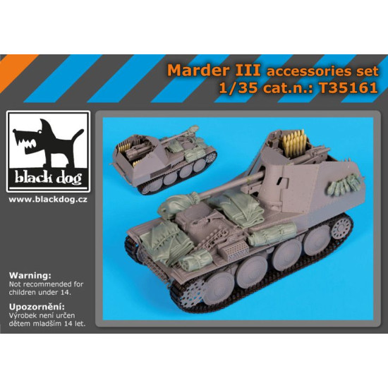 Black Dog T35161 1/35 Marder III accessories set for Dragon