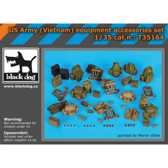 Black Dog T35164 1/35 US Army(Vietnam)equipment accessories set