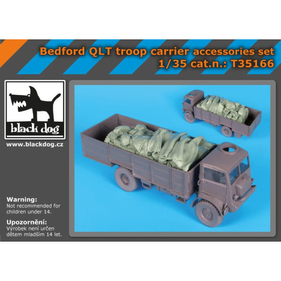 Black Dog T35166 1/35 Bedford QLT troop carrier accessories set for IBG Models