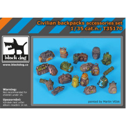 Black Dog T35170 1/35 Civilian backpacks accessories set