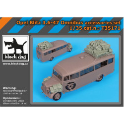 Black Dog T35171 1/35 Opel Blitz 3.6-47 Omnibus accessories set for Roden