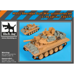 Black Dog T35172 1/35 M 551 Sheridan Gulf War accessories set for Academy