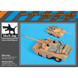 Black Dog T35174 1/35 AMX 10RCR Separ accessories set for Tiger-Model