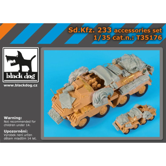 Black Dog T35176 1/35 SD.Kfz. 233 accessories set for AFV