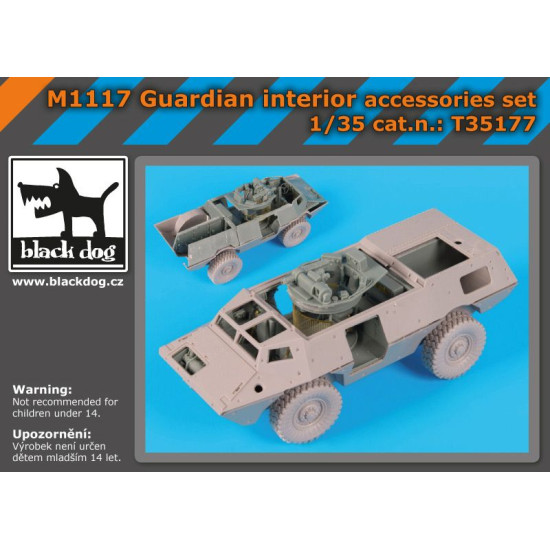 Black Dog T35177 1/35 M1117 Guardian interior accessories set for Trumpeter