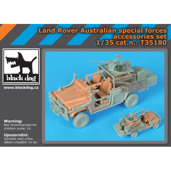 Black Dog T35180 1/35 Land Rover Austrelian special forces accessories set for Hobby Boss