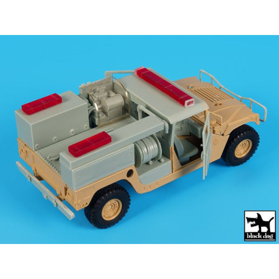 Black Dog T35184 1/35 Hummer mini pumper conversion set for Tamiya