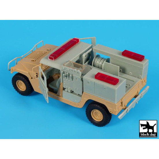 Black Dog T35184 1/35 Hummer mini pumper conversion set for Tamiya