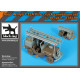 Black Dog T35190 1/35 Jeep Willys CJ2A Fire truck conversion set for Tamiya