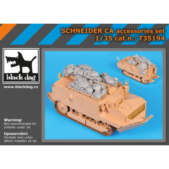 Black Dog T35194 1/35 Schneider CA accessories set for Hobby Boss