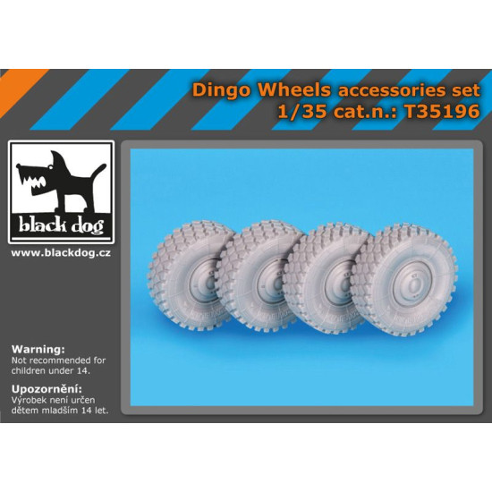 Black Dog T35196 1/35 Dingo wheels accessories set