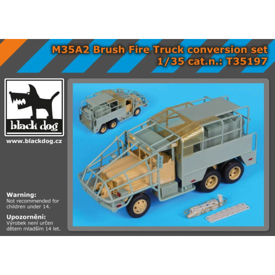 Black Dog T35197 1/35 M35A2 Brush fire truck conversion set for AFV