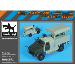 Black Dog T35198 1/35 Dingo 2 GE C1 GSI conversion set for Revell