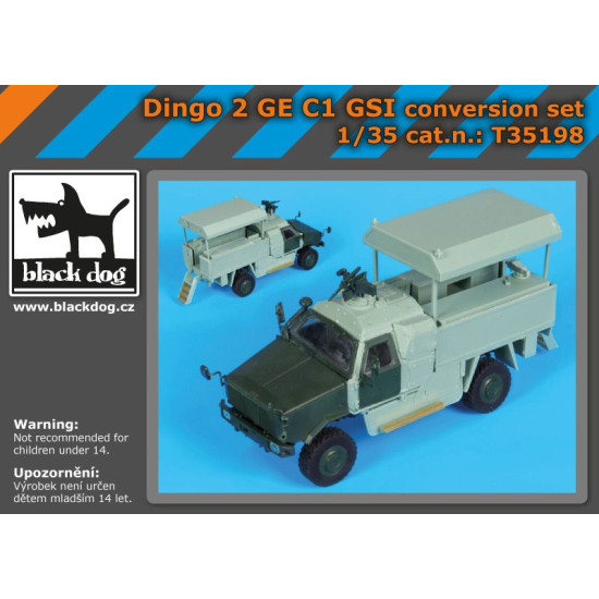 Black Dog T35198 1/35 Dingo 2 GE C1 GSI conversion set for Revell