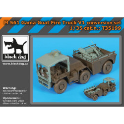 Black Dog T35199 1/35 M561 Gama Goat fire truck V1 conversion set for Tamiya