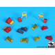 Black Dog T35200 1/35 Wheel chocks accessories set