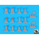 Black Dog T35200 1/35 Wheel chocks accessories set