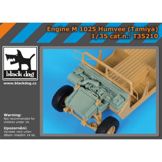 Black Dog T35210 1/35 Engine M 1025 Humvee (Tamiya) for Tamiya