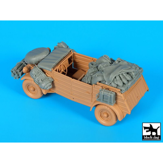 Black Dog T35219 1/35 Kübelwagen Africa Corps accessories set for Tamiya