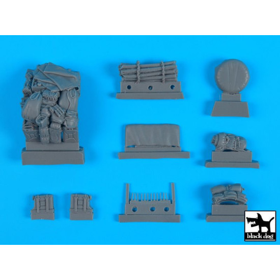 Black Dog T35219 1/35 Kübelwagen Africa Corps accessories set for Tamiya