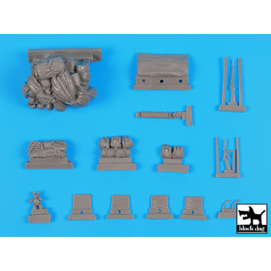 Black Dog T35221 1/35 US Jeep accessories set for Tamiya