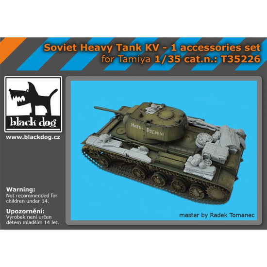 Black Dog T35226 1/35 Soviet heavy tank KV -1 accessories set for Tamiya