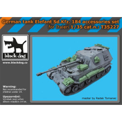 Black Dog T35227 1/35 German tank Elefant Sd.Kfz 184 accessories set for Italeri