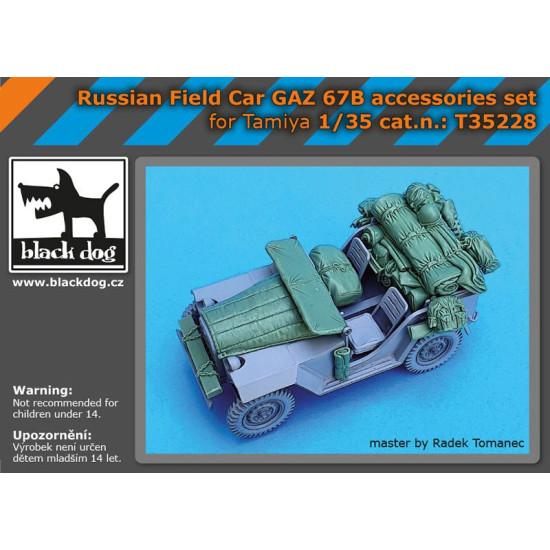 Black Dog T35228 1/35 Russian field car Gaz 67 B accessories set for Tamiya