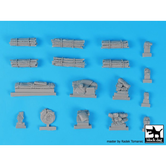 Black Dog T35229 1/35 Tiger I Pz Kpfw VI accessories set for Academy