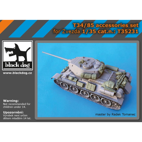 Black Dog T35231 1/35 T-34/85 accessories set for Zvezda