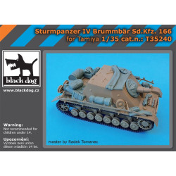 Black Dog T35240 1/35 Sturmpanzer IV Brummbar Sd.Kfz. 166 Accessories set for Tamiya