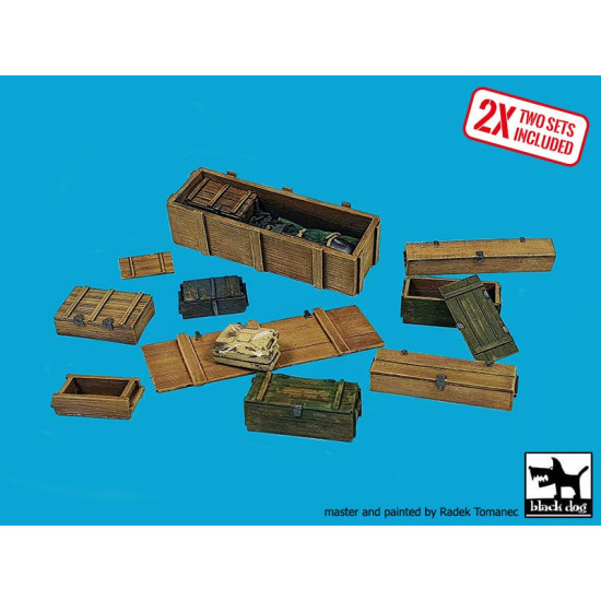 Black Dog T35241 1/35 Universal boxes WWII accessories set