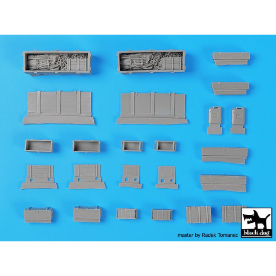 Black Dog T35241 1/35 Universal boxes WWII accessories set