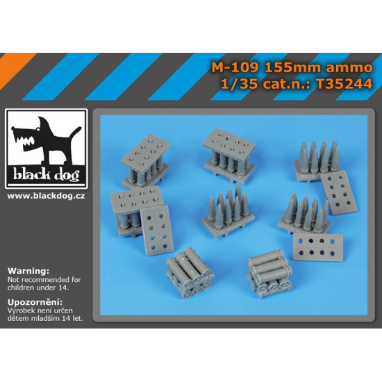 Black Dog T35244 1/35 M-109 155mm ammo